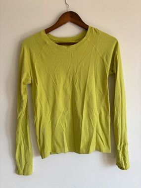 Athleta Long Sleeve bright yellow lightweight top
